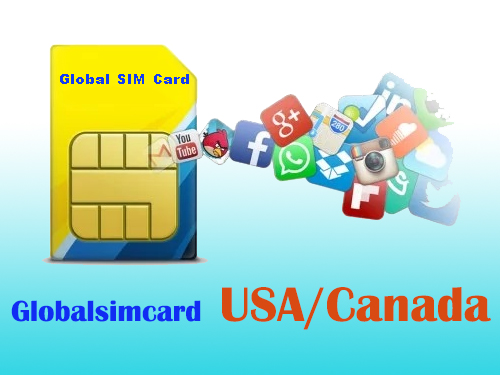 GSC-USCA: USA&Canada Travelling Internet LTE Global SIM Card 1 to 10 GB/7-30 Days